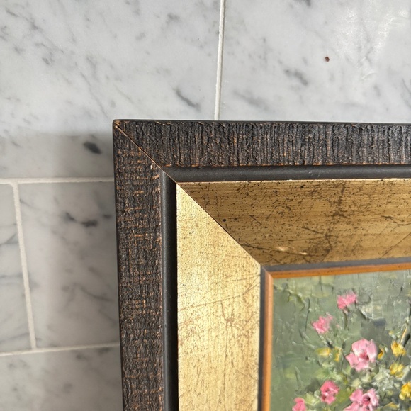 Vintage Framed and Signed Original Floral Still Life Painting - Picture 3 of 7